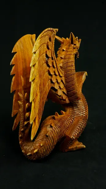 Statue sacrée bénie – Dragon 40 cm n°3, vue complémentaire n°7