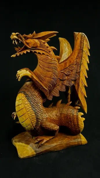 Statue sacrée bénie – Dragon 50 cm n°1, vue complémentaire n°4