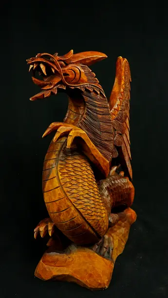 Statue sacrée bénie – Dragon 50 cm n°2, vue complémentaire n°2