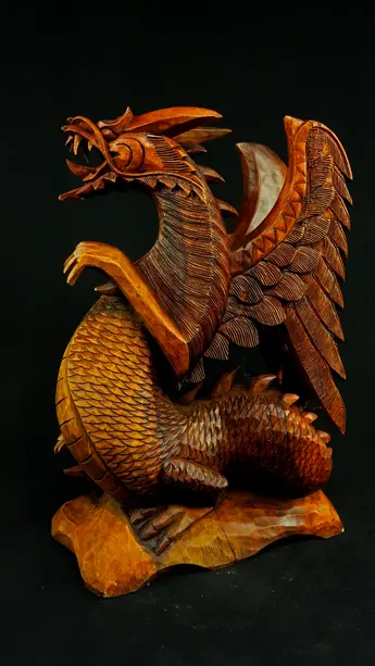 Statue sacrée bénie – Dragon 50 cm n°2, vue complémentaire n°3