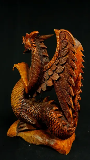 Statue sacrée bénie – Dragon 50 cm n°2, vue complémentaire n°4