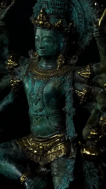 Statue sacrée bénie – Lakshmi n°2, détail sculpté n°11