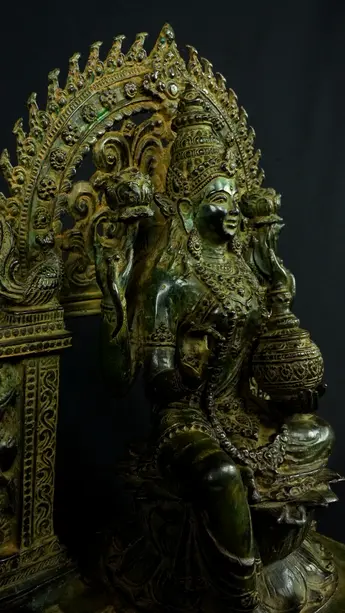 Statue bénie de Guanyin n°1 en laiton, vue complémentaire n°6