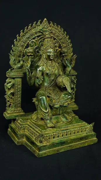 Statue bénie de Guanyin n°4 en laiton, vue complémentaire n°6