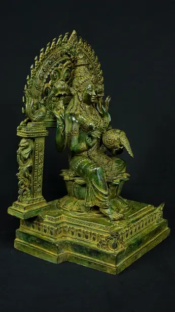 Statue bénie de Guanyin n°4 en laiton, vue complémentaire n°7