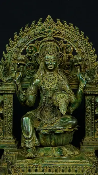 Statue bénie de Guanyin n°4 en laiton, détail complémentaire n°10
