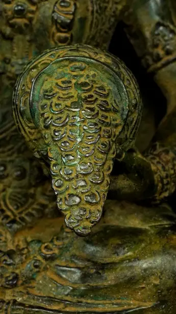 Détail de la trompe sculptée de Guanyin n°3