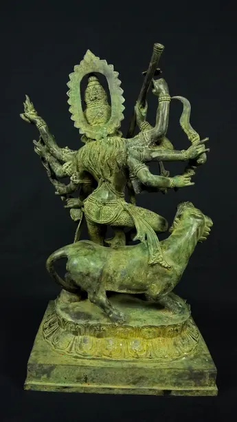 Statue sacrée bénie – Durga aux 10 bras, vue complémentaire n°8