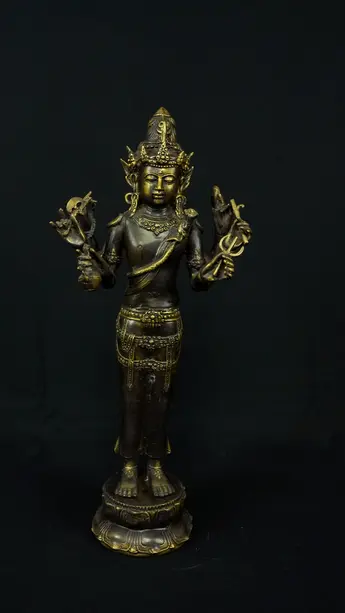 Statue sacrée bénie – Shiva indonésien à six bras – 66 cm, vue complémentaire n°6