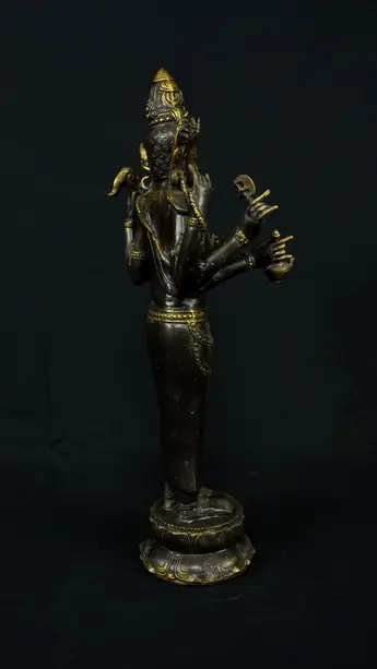 Statue sacrée bénie – Shiva indonésien à six bras – 66 cm, vue complémentaire n°9