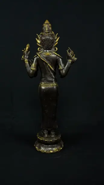 Shiva indonésien à six bras, vue arrière