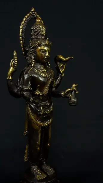 Statue sacrée bénie – Gardien de la sagesse, détail sculpté n°5
