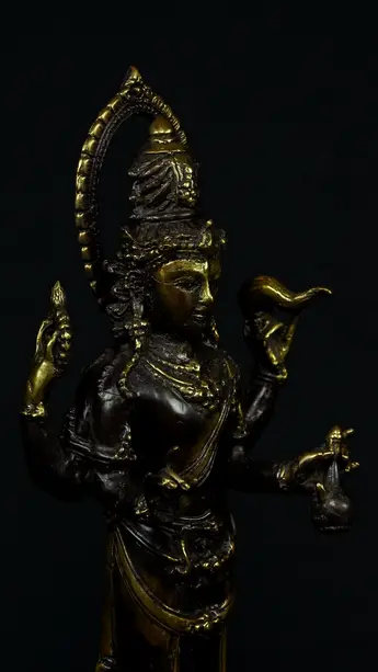 Statue sacrée bénie – Gardien de la sagesse, détail sculpté n°11