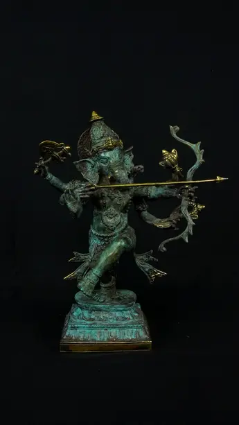 Statue sacrée bénie – Ganesh n°1 – 39 cm, vue complémentaire n°2