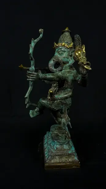 Statue sacrée bénie – Ganesh n°1 – 39 cm, vue complémentaire n°4