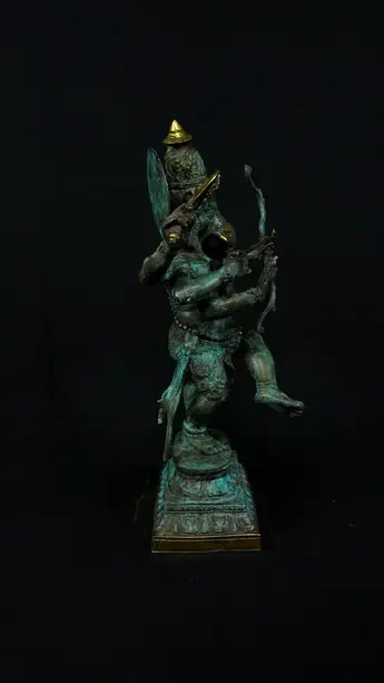 Ganesh n°1 en laiton, profil gauche