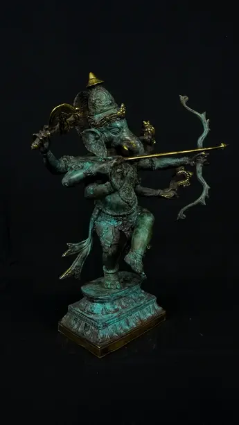 Statue sacrée bénie – Ganesh n°1 – 39 cm, vue complémentaire n°9