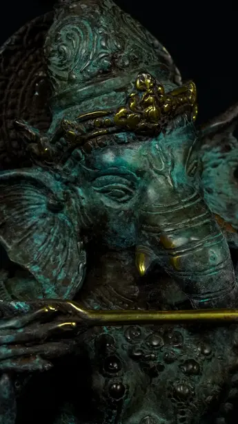 Détail du visage de Ganesh n°1