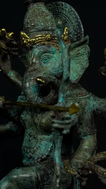 Détail du visage de Ganesh n°2