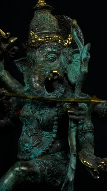 Détail du visage de Ganesh n°3