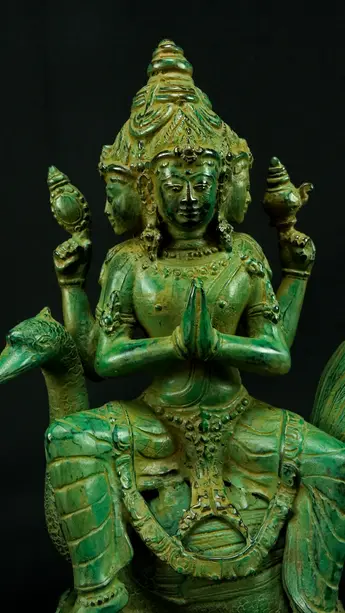 Statue sacrée bénie – Brahma n°3, détail sculpté n°4