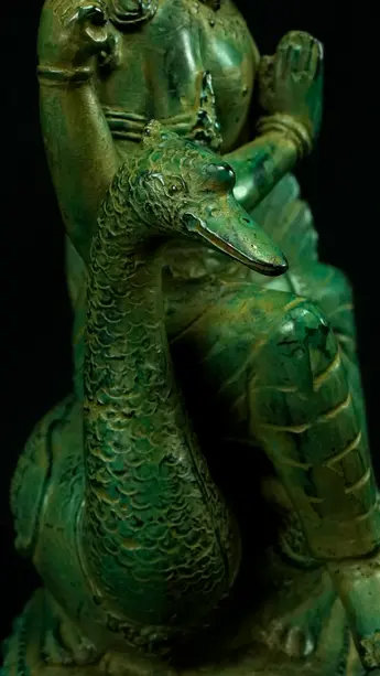 Statue sacrée bénie – Brahma n°3, détail sculpté n°1