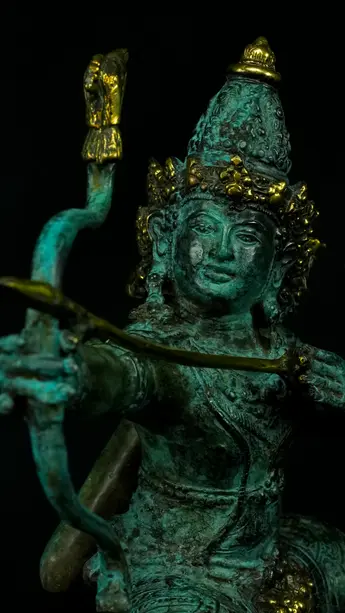 Détail du visage d’Indra n°1