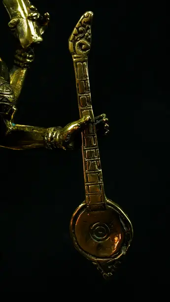 Détail de la vînâ de Saraswati