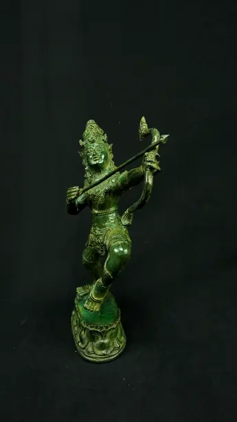 Statue sacrée bénie – Indra à l’arc n°3 – 34 cm, vue complémentaire n°4