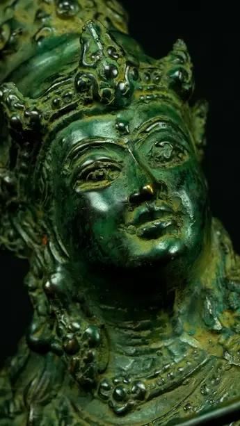 Détail du visage d’Indra n°3