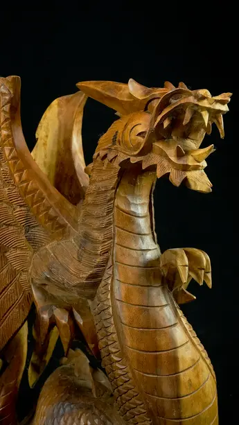 Statue sacrée bénie – Dragon 60 cm n°1, vue complémentaire n°7