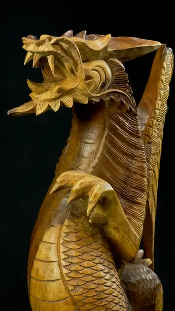 Statue sacrée bénie – Dragon 60 cm n°1, vue complémentaire n°2
