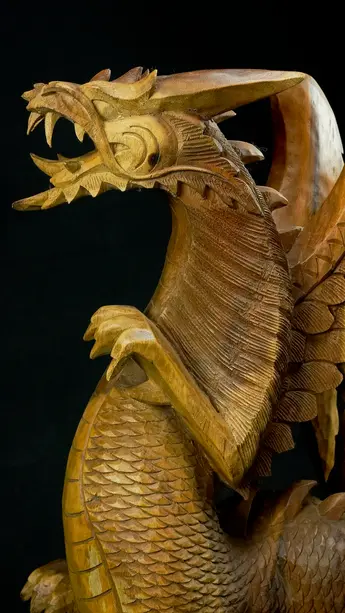 Statue sacrée bénie – Dragon 60 cm n°1, vue complémentaire n°3