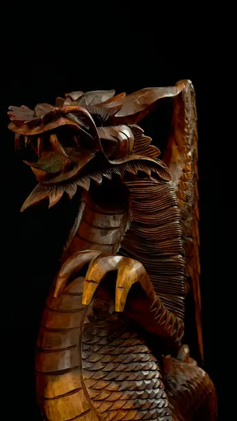 Statue sacrée bénie – Dragon 60 cm n°2, vue complémentaire n°5
