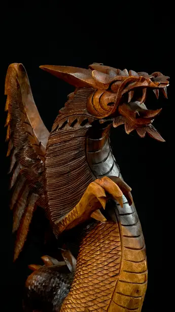 Statue sacrée bénie – Dragon 60 cm n°3, vue complémentaire n°2