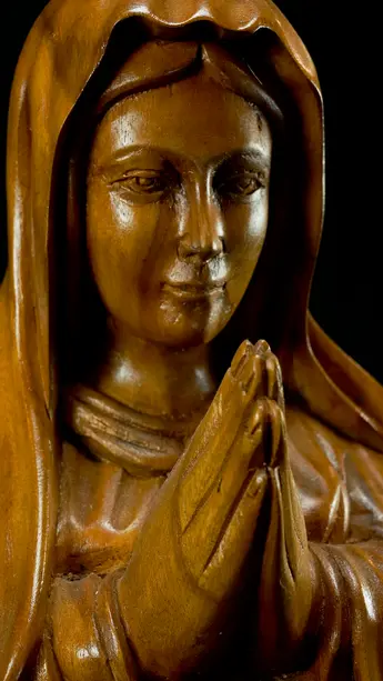 Détail du visage de la Vierge Couronnée n°2