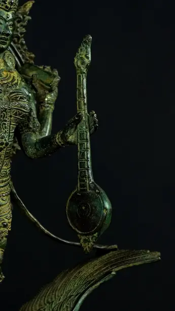 Détail de la vînâ de Saraswati