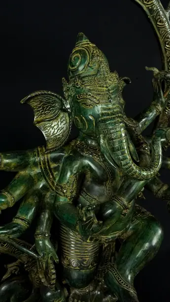 Détail du visage de Ganesh Nataraja