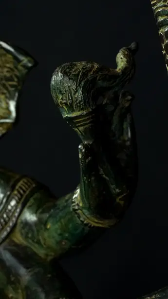 Statue bénie de Ganesh Nataraja en laiton, détail complémentaire n°14