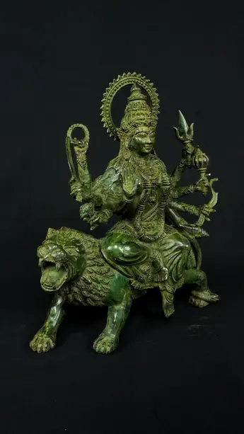 Statue sacrée bénie – Durga aux 8 bras n°2, vue complémentaire n°4