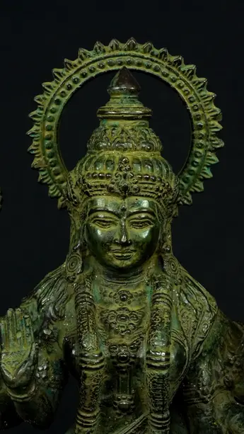 Détail du visage de Durga aux huit bras n°2