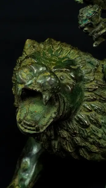 Détail du lion de Durga aux huit bras n°2