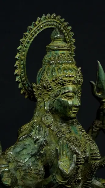 Statue sacrée bénie – Durga aux 8 bras n°2, vue complémentaire n°3
