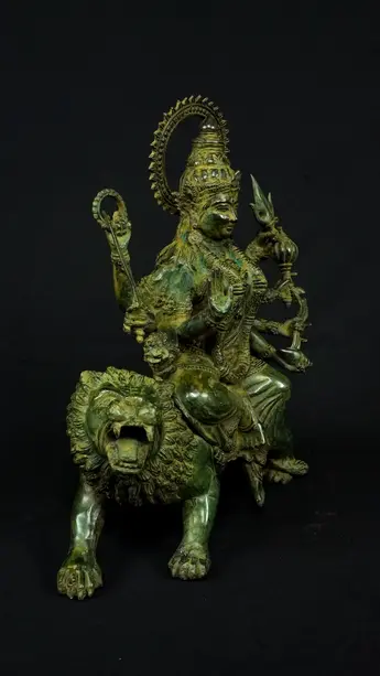 Statue sacrée bénie – Durga aux 8 bras n°1, vue complémentaire n°3