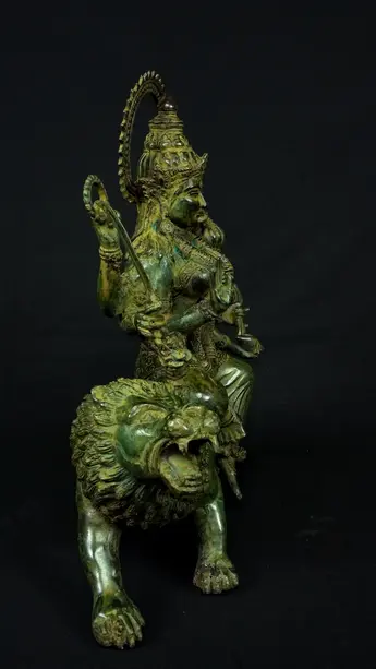 Statue sacrée bénie – Durga aux 8 bras n°1, vue complémentaire n°4