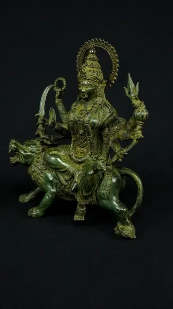 Statue sacrée bénie – Durga aux 8 bras n°1, vue complémentaire n°9