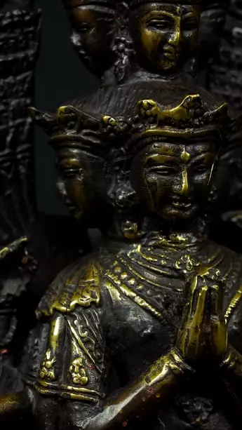 Détail du visage d’Avalokiteshvara