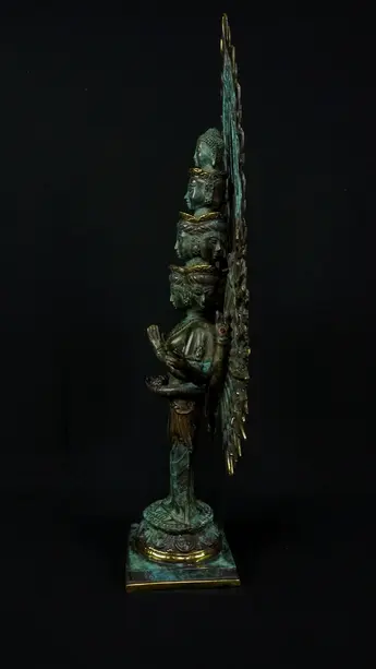 Statue bénie d’Avalokiteshvara aux 1 000 bras, exemplaire n°1, détail complémentaire n°1