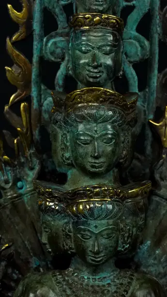 Statue bénie d’Avalokiteshvara aux 1 000 bras, exemplaire n°1, détail complémentaire n°5