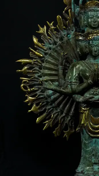 Statue bénie d’Avalokiteshvara aux 1 000 bras, exemplaire n°1, détail complémentaire n°7